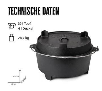 Grillfürst Dutch Oven BBQ Edition DO20