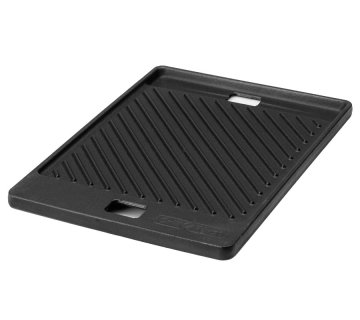 King Kooker CI21GS Grillplatte Aus Gusseisen, 2-seitig (glatt/gerippt), 39 Cm Durchmesser