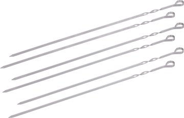 Monolith Edelstahl Grillspieße 67 cm - 7er Set für Rotisserie Classic / 55er Serie