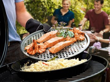 Outdoorchef Gourmet Set 2-teilig (Pfanne Ø 40cm und Pizzablech Ø 39cm, emailliert)