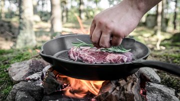 Petromax Grillpfannen Gusseisen gp35 mit Stiel