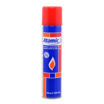 TGO Atomic Nachfüllgas / Feuerzeuggas 300ml - Inkl. 5 Adapter