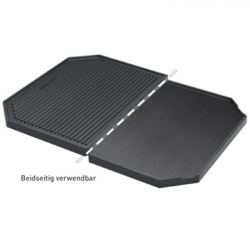 Thüros Grillplatte / Wendeplatte 30x39 cm, antihaftbeschichtet