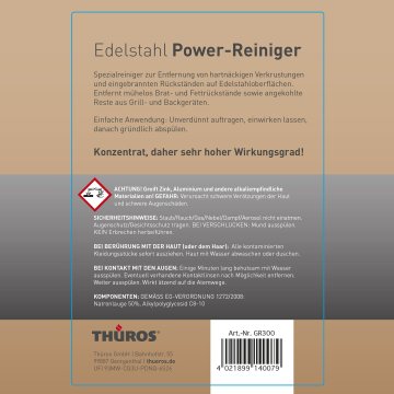 Thüros Edelstahl Intensivreiniger 1L Flasche