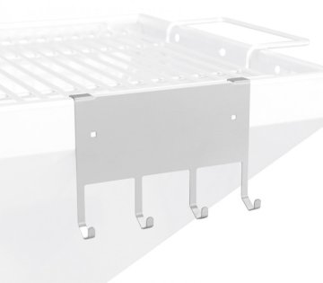 Thüros Grillbesteck Halterung / Hakenleiste aus Edelstahl für TKE Säulengrills