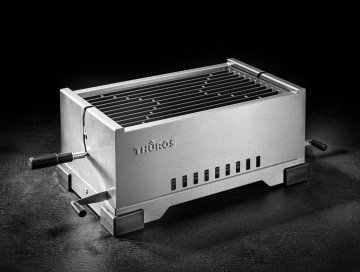 Thüros PRO1 - modularer Holzkohle Tischgrill mit Gussrost