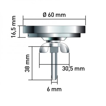 Thüros Ersatzteil: Deckelthermometer
