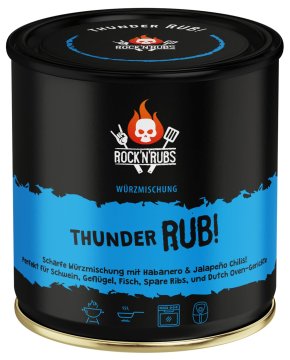 Rock'n Rubs - Thunder Rub - BBQ Rub 140 g Dose