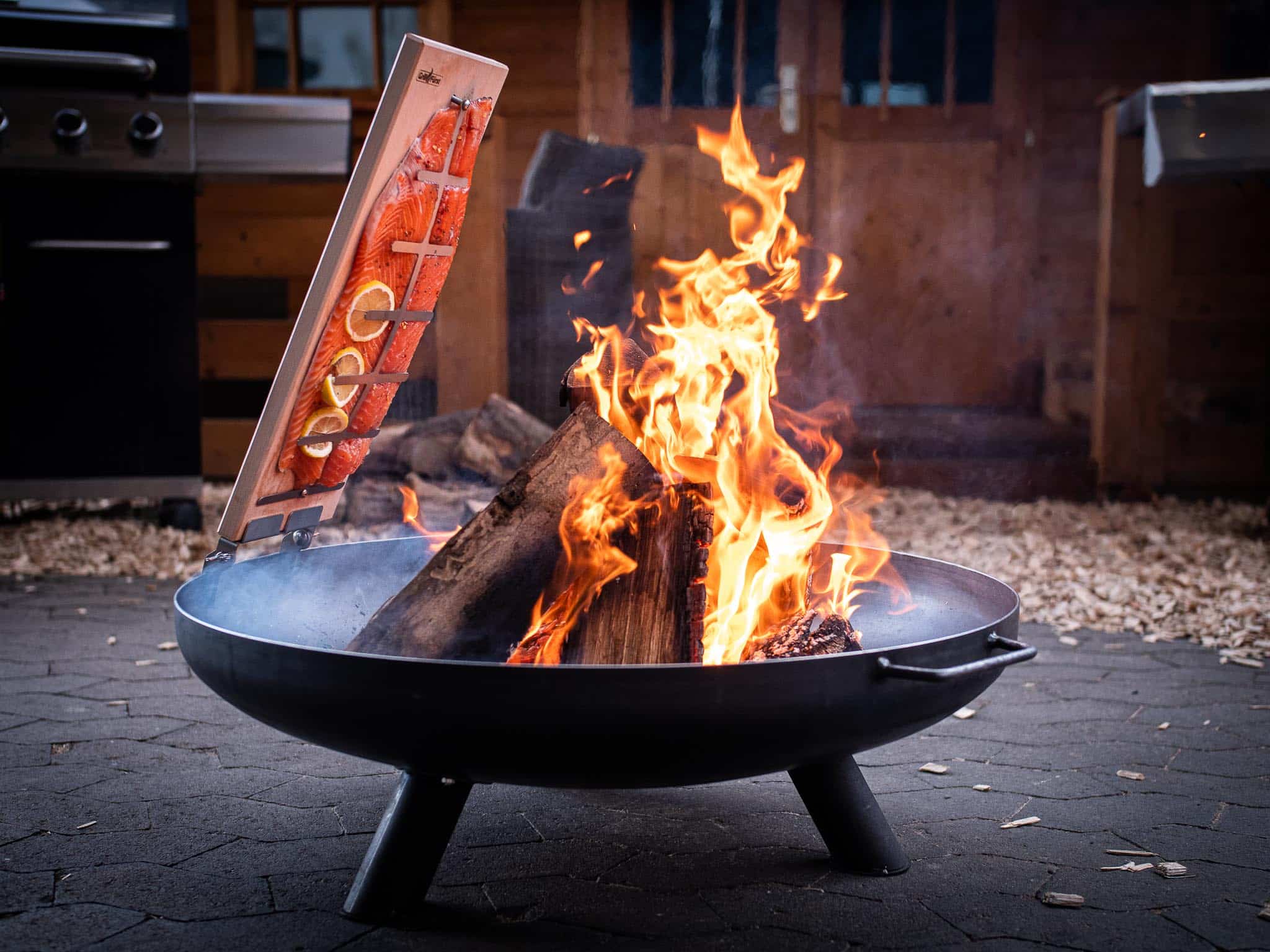Flammlachsbretter