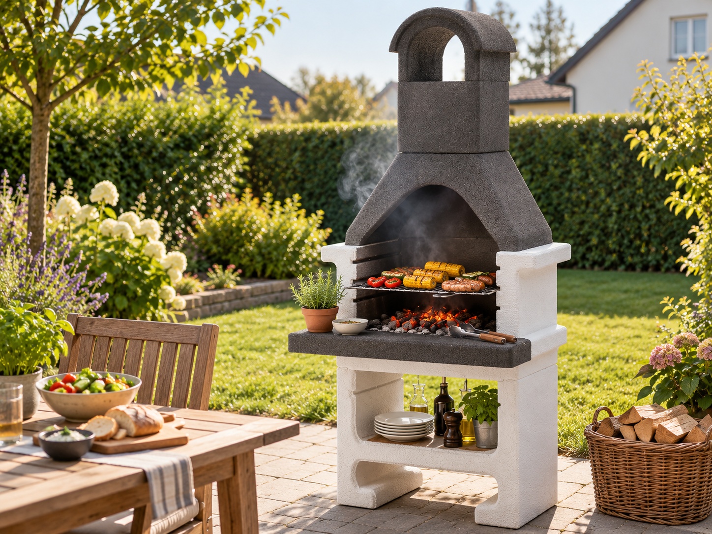 Beton Grillkamin / Gartenkamin