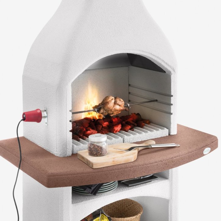 Palazzetti Zubehör: Edelstahl Drehspieß mit Motor, 76 cm