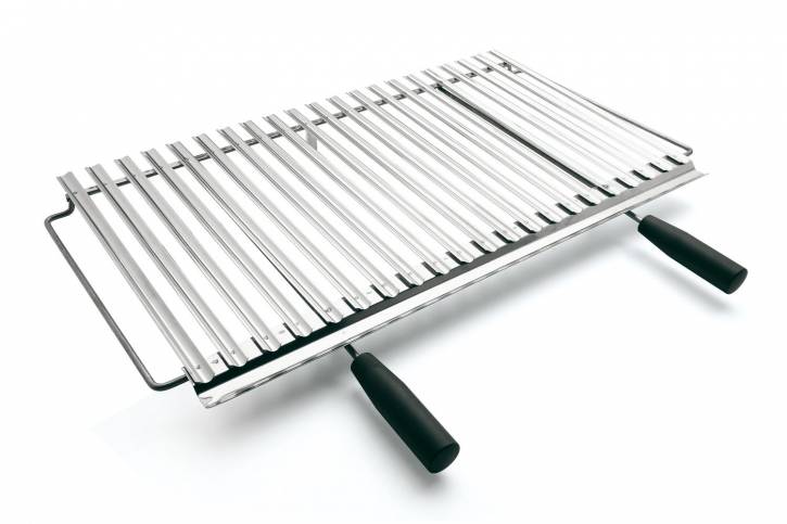 Palazzetti Edelstahl Grillrost mit Bakelitgriffen 76 x 40 cm