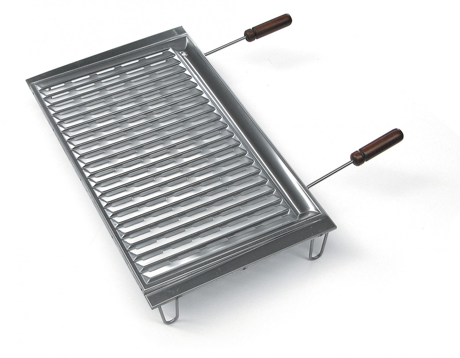 BioGrillrost Edelstahl mit Füßen 60 x 40 cm