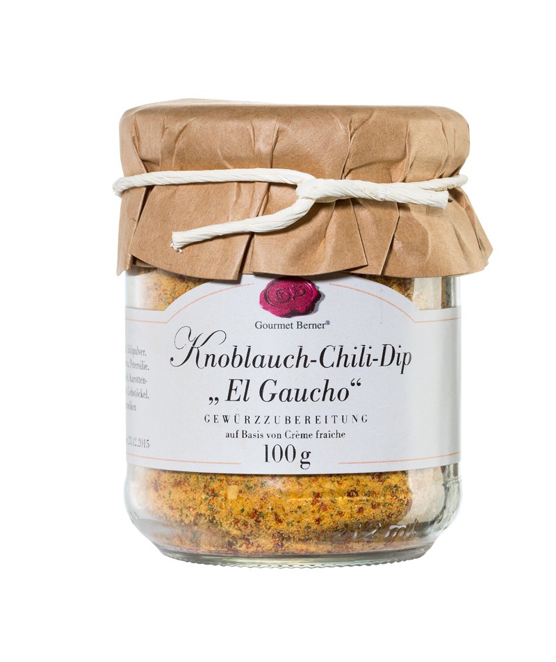 Gourmet Berner Knoblauch Chili Dip "El Gaucho" im 100g Glas