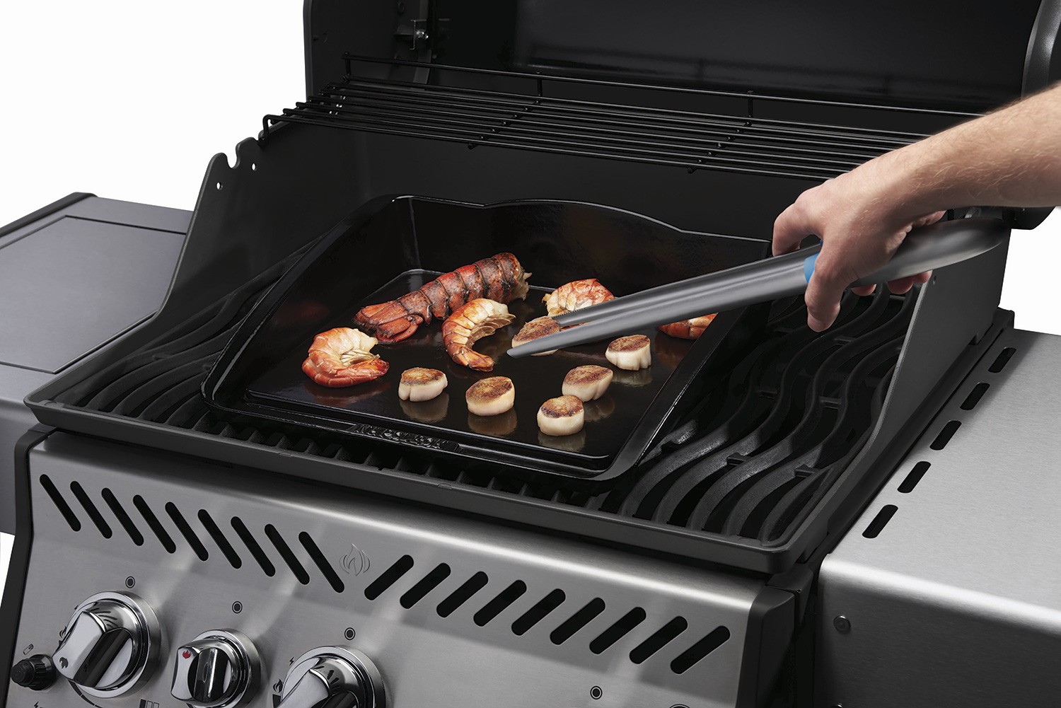 2x Grillzange 36cm Würstchenzange BBQ Wendezange Grillzubehör Würstchenwender 