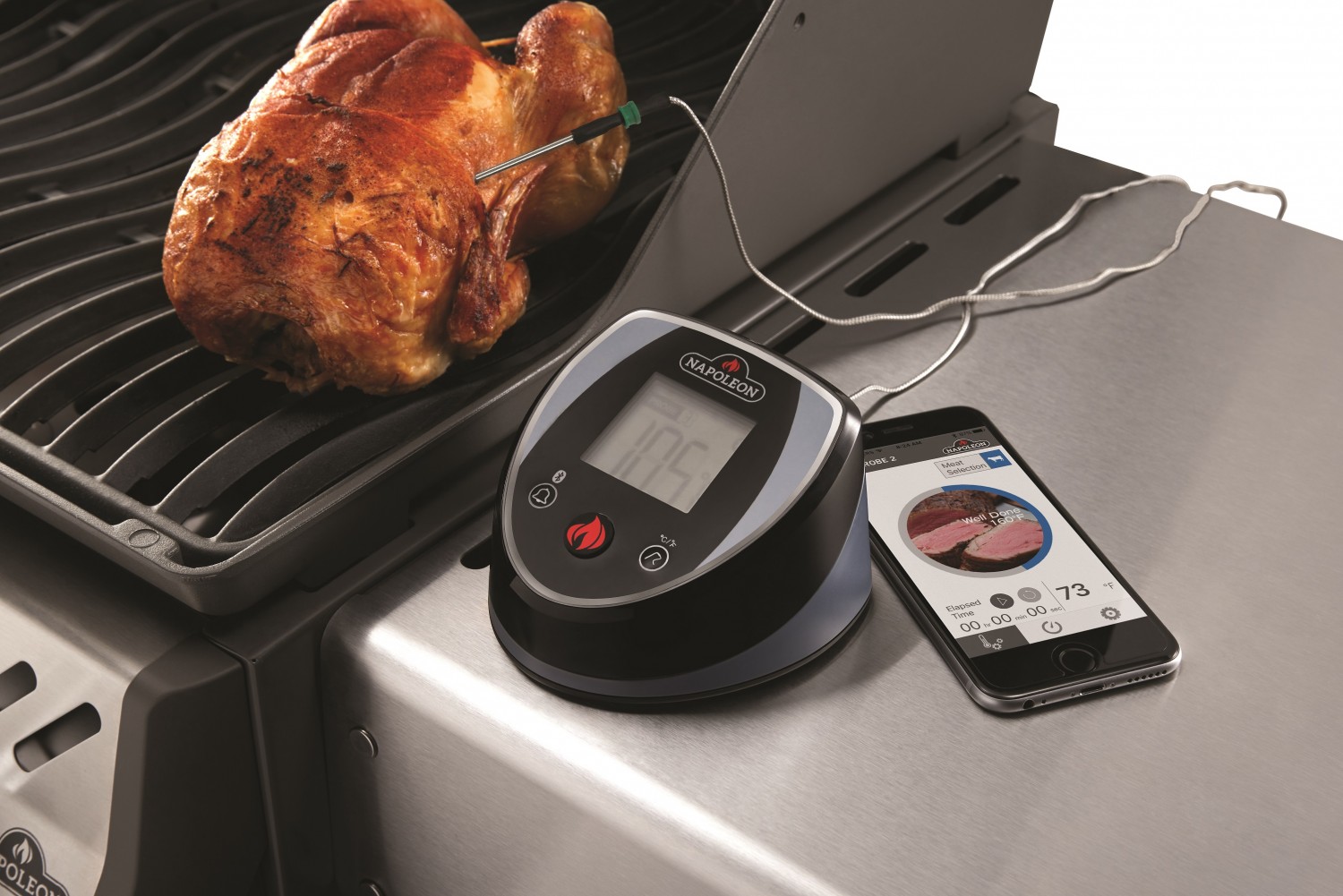 Napoleon Grillthermometer Digital Thermometer Temperaturmesser 61010