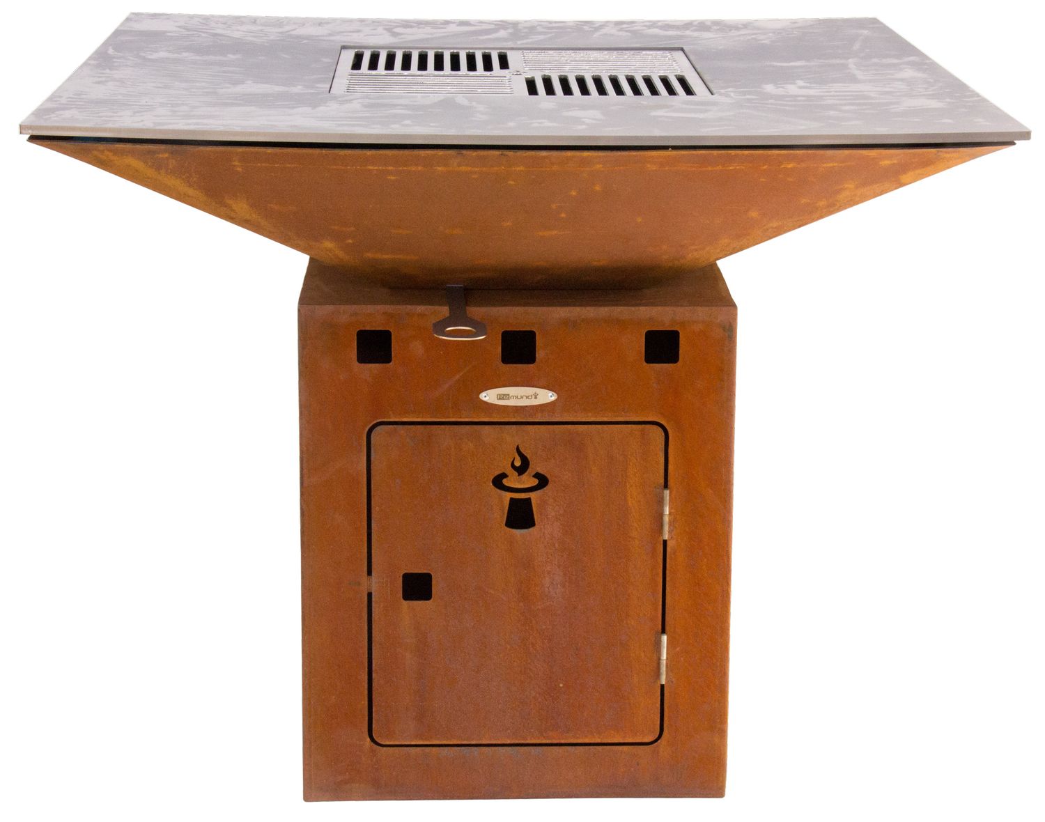 Remundi Feuerstelle und Grill mit Feuerplatte