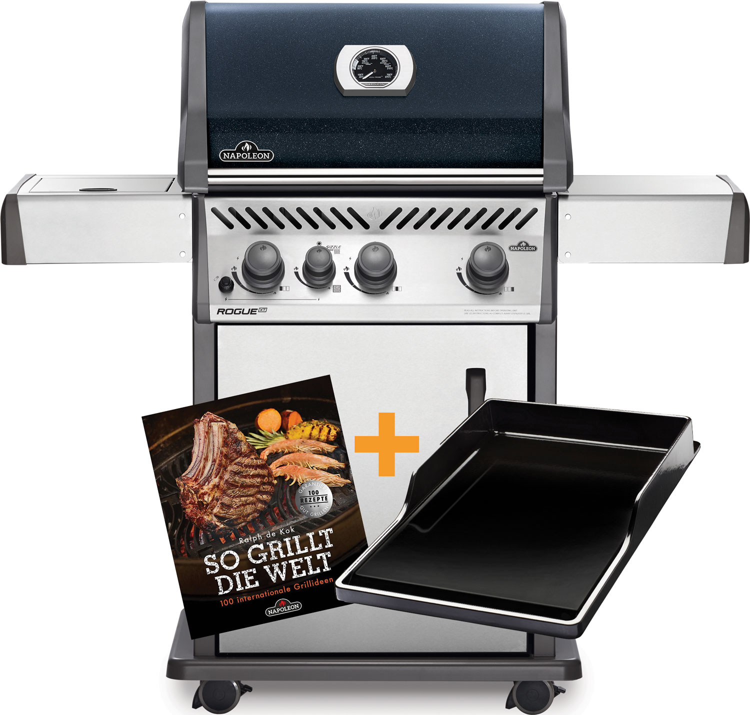 Napoleon Rogue XT 425 Metallic mit Sizzle Zone, LIMITED EDITION inkl