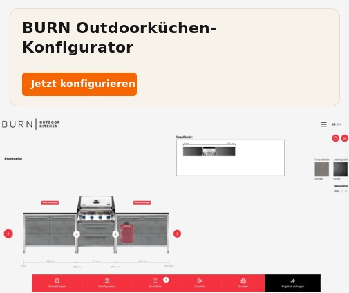 Zum BURN Outdoor Kitchen Konfigurator
