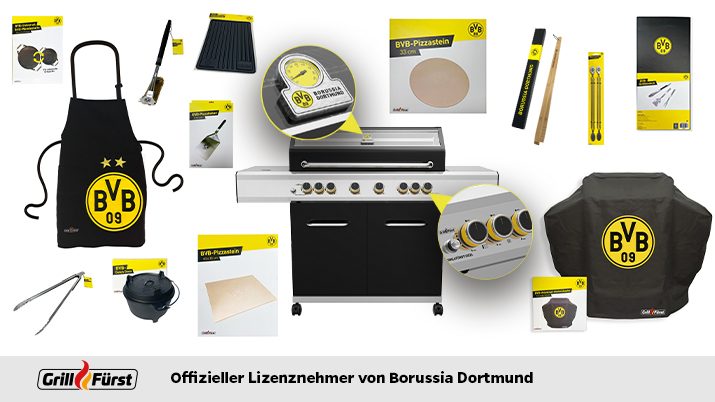 Hol Dir den BVB Grill! Der offizielle Borussia Dortmund Gasgrill und BVB Grillzubehör