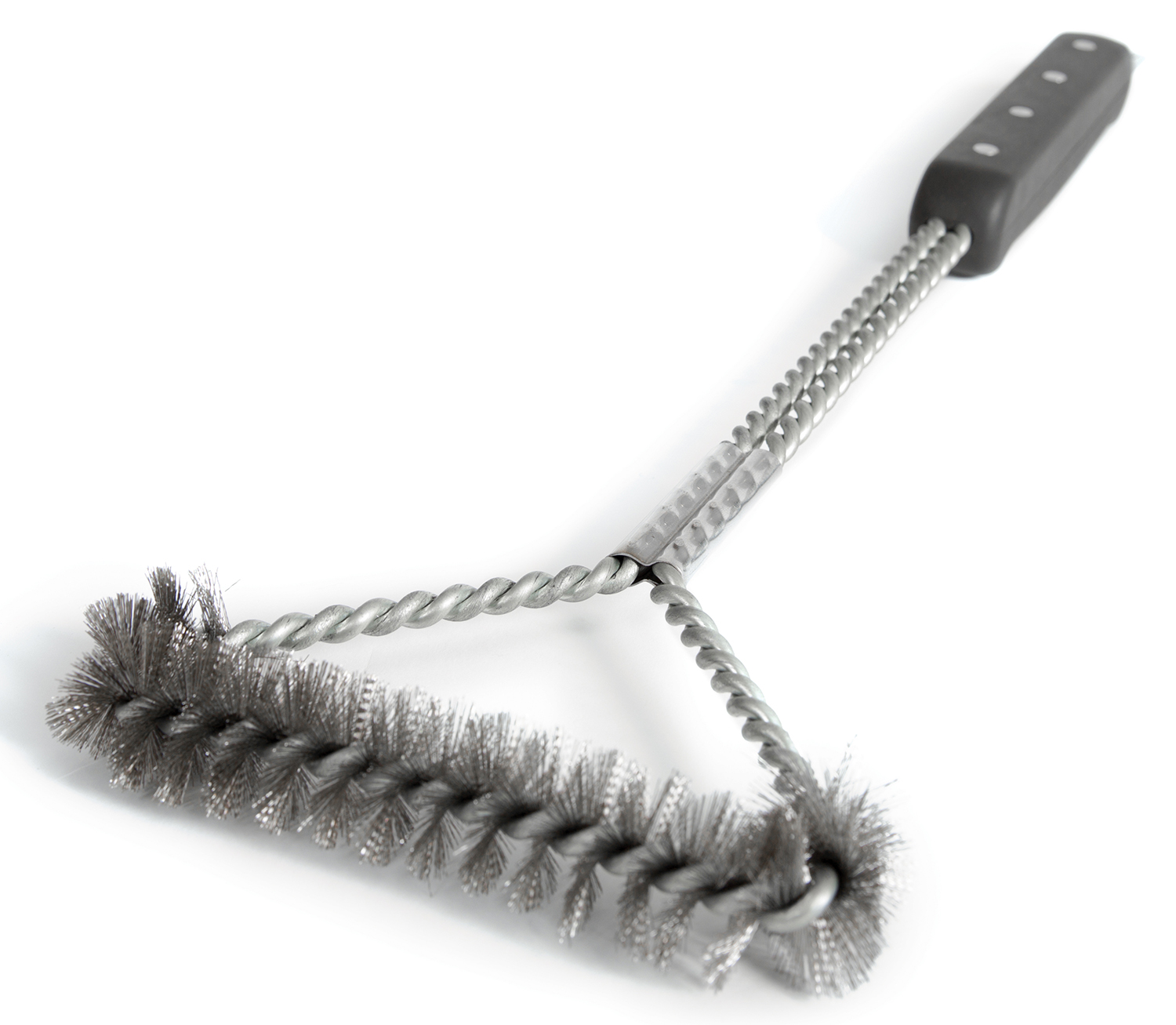 Grillbürste Edelstahl 3-reihig - Mit Schaber & Haken Für Perfekte Grillreinigung