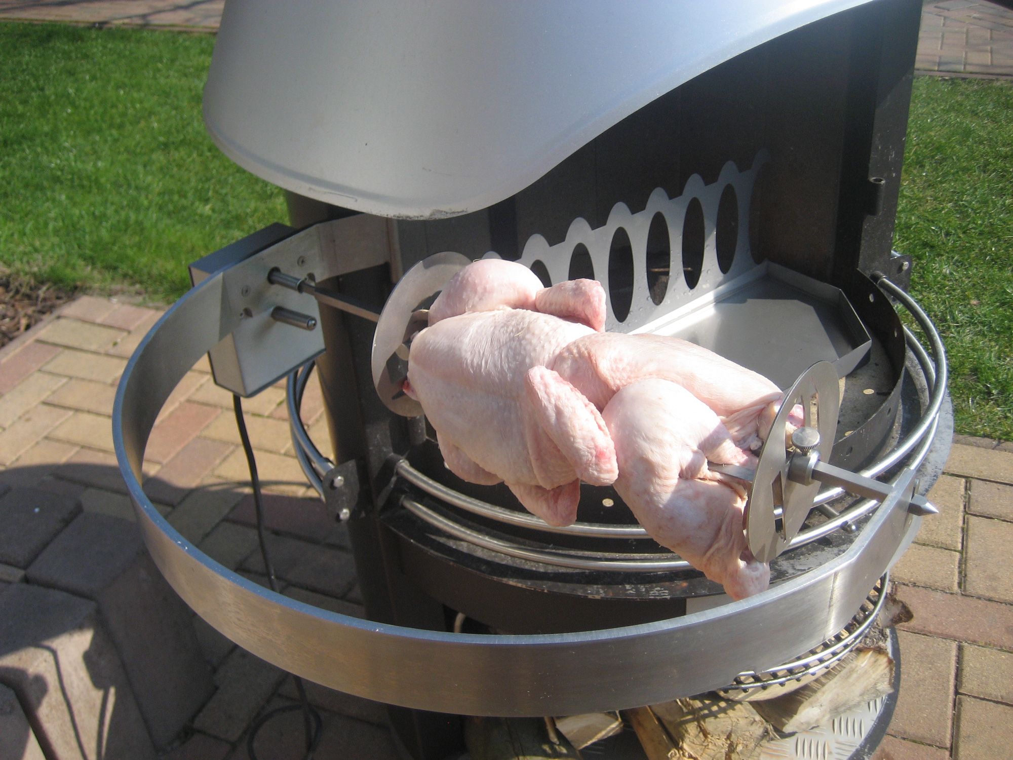Grillkamin Zubehör Drehspieß für Typ 3 Girse Gartenkamin
