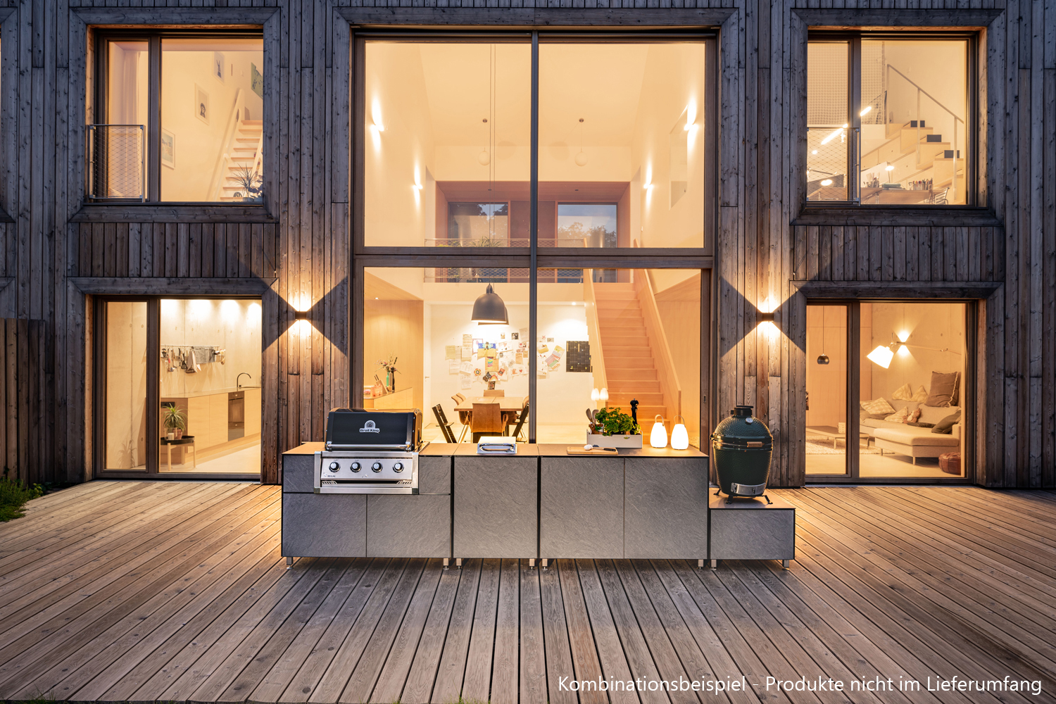 Grillfürst Outdoor Küche Modul Podest / Schiefer Optik Retoure