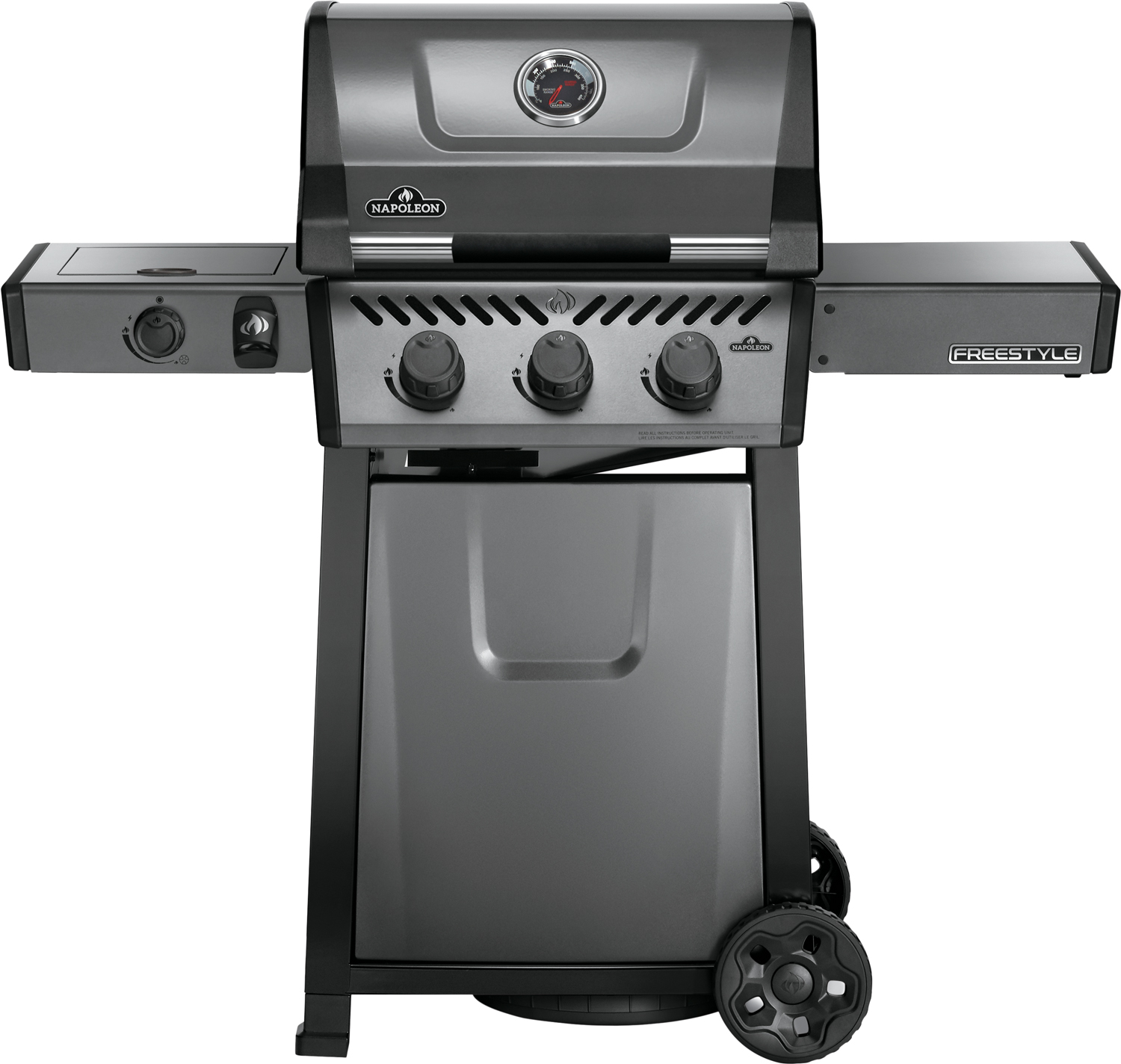 Napoleon Freestyle 365 Gasgrill, Graphit - mit Seitenbrenner