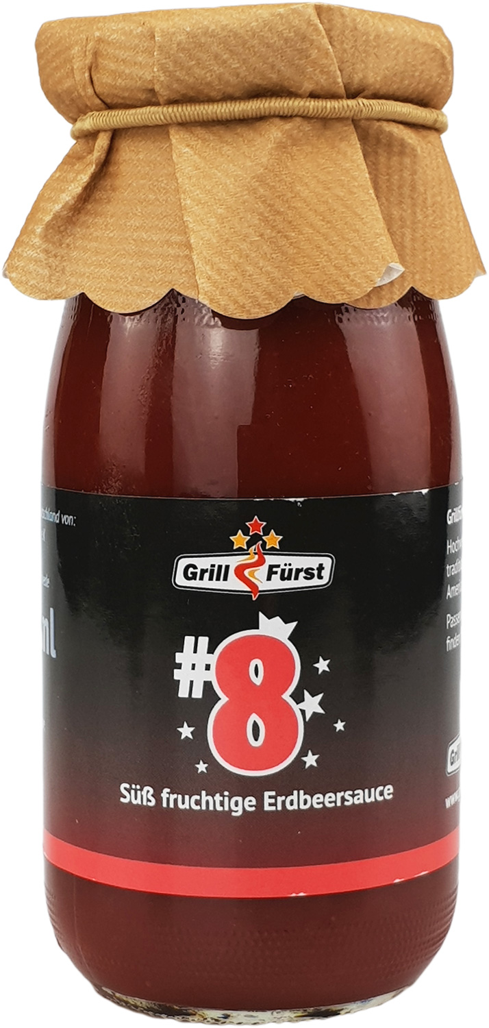 Grillfürst BBQ Sauce No. #8, die süß-fruchtige Erdbeersauce