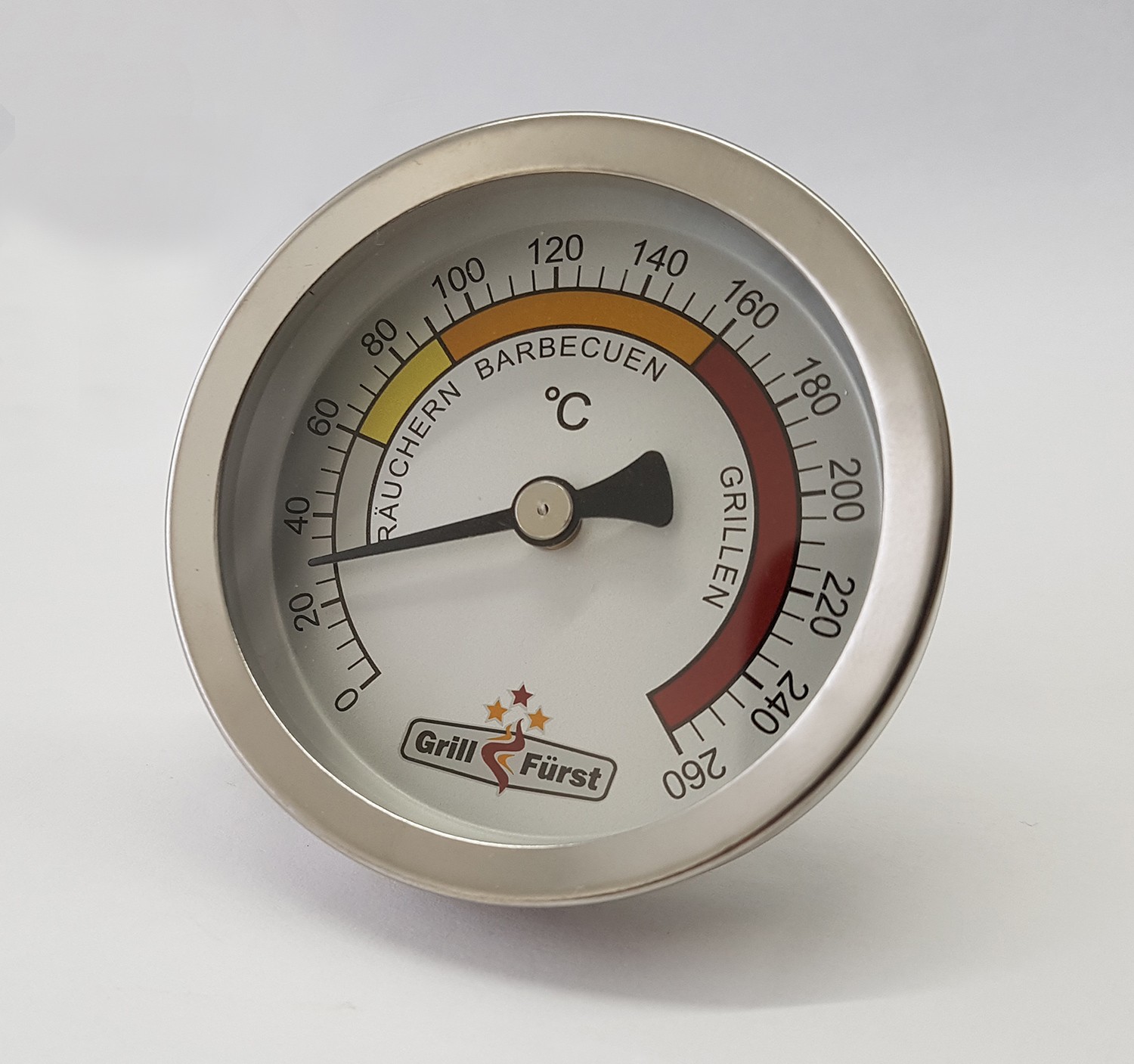 BBQ-Urs Deckelthermometer für GasgrillThermometerGrillthermometer analog 