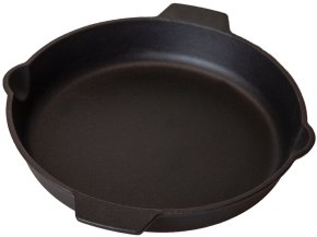 Grillfürst Gusseisenpfanne mit 2 Griffen Ø 30 cm für Weber GBS