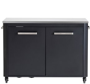 COZZE Outdoor K&uuml;che: Schrankmodul 2-t&uuml;rig mit Edelstahl Arbeitsfl&auml;che / 120 x 60 x 90 cm