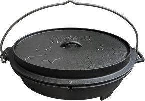 Grillfürst Dutch Oven BBQ Edition DO 6,5 flach / oval für Grillfürst Grills, Weber Spirit, Weber Genesis, Broil King Signet, Broil King Monarch