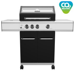 Grillfürst G310G 3-Brenner Gasgrill mit Hochtemperaturbrenner und Gusseisen Rosten