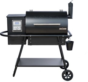 Moesta Pelletgrill Sheriff - Grillf&uuml;rst Sonderedition - Mattschwarz - inkl. Abdeckhaube - Hover