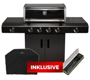 Outdoorchef Gasgrill - Grillstation HEAT C-435 RB mit Blazing Zone und Heckbrenner - inkl. Easy Check Thermometer und Abdeckhaube