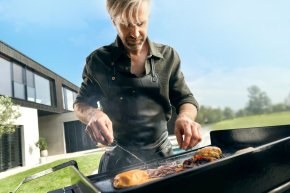 WMF Elektro Plancha Grill - Edition One, 60 cm - inkl. Planchawagen, Planchadeckel und Abdeckhaube - Hover