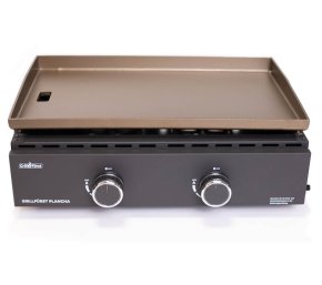 Grillfürst Plancha Grill - 2 Brenner mit insgesamt 7 kW und Edelstahl Plancha