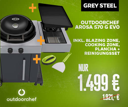 Arosa Grey Steel mit Blazing / Cooking Zone